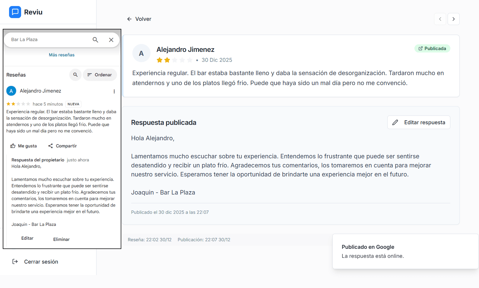 Publicación directa