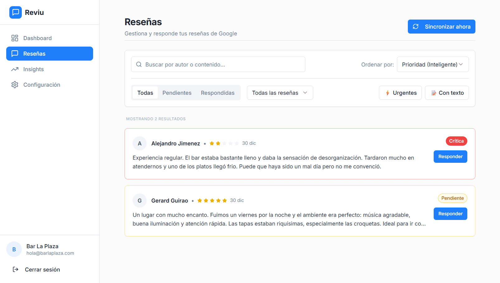 Identifica lo urgente